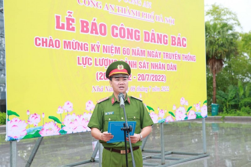 Công an Thủ đô báo công dâng Bác tại Bắc Giang