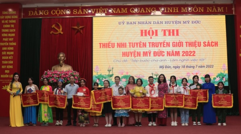 Huyện Mỹ Đức tổ chức hội thi thiếu nhi tuyên truyền giới thiệu sách năm 2022