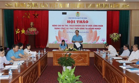 Hải Phòng: Nâng cao vai trò của tổ chức Công đoàn trong công tác phát triển Đảng tại doanh nghiệp