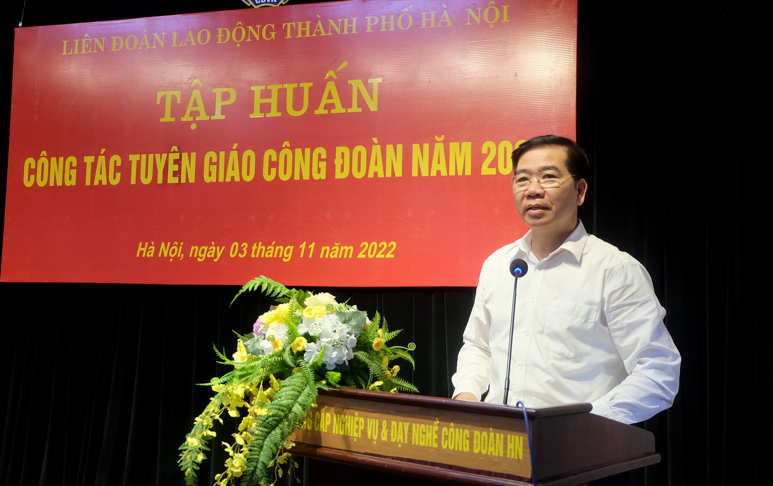 LĐLĐ thành phố Hà Nội tổ chức tập huấn công tác Tuyên giáo Công đoàn năm 2022