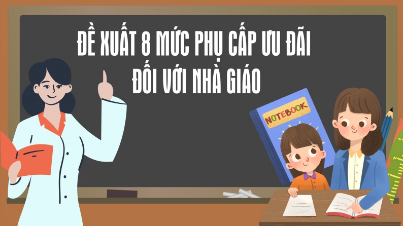 Đề xuất 8 mức phụ cấp ưu đãi đối với nhà giáo