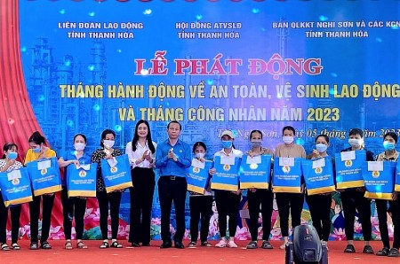 Thanh Hoá: Phát động Tháng hành động về an toàn vệ sinh lao động và Tháng Công nhân