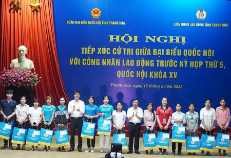 Công nhân Thanh Hoá gửi tâm tư, nguyện vọng đến Đoàn đại biểu Quốc hội tỉnh