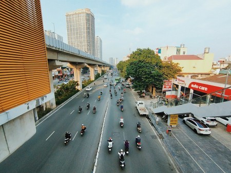 Phân luồng giao thông đường Nguyễn Trãi