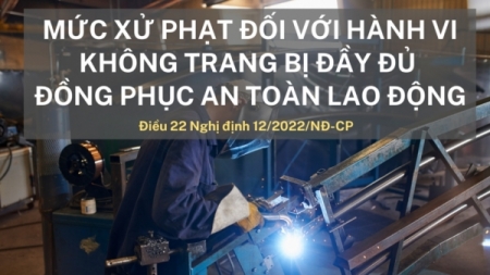 Mức xử phạt đối với hành vi không trang bị đầy đủ đồng phục an toàn lao động