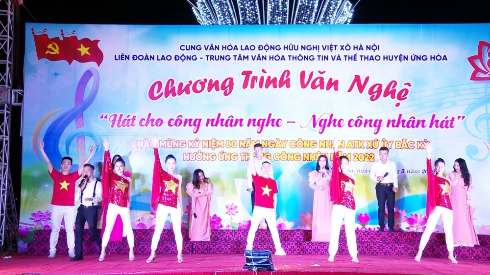 Ứng Hòa: Tưng bừng chương trình “Hát cho Công nhân nghe - Nghe Công nhân hát