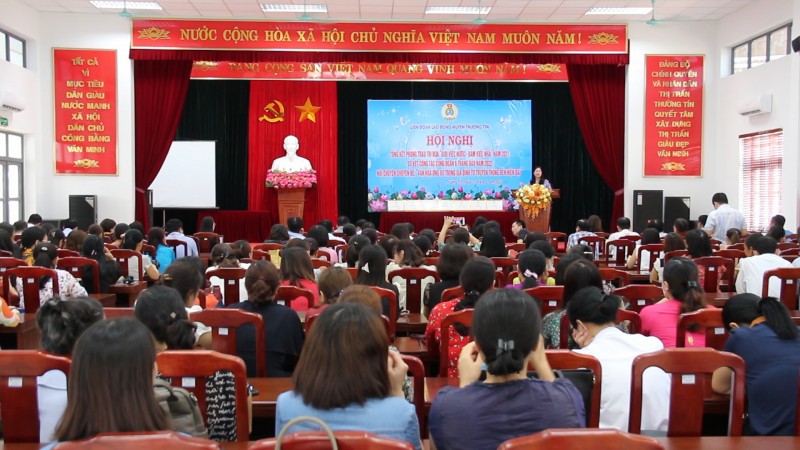 Liên đoàn Lao động huyện Thường Tín tổng kết phong trào thi đua “Giỏi việc nước, đảm việc nhà”